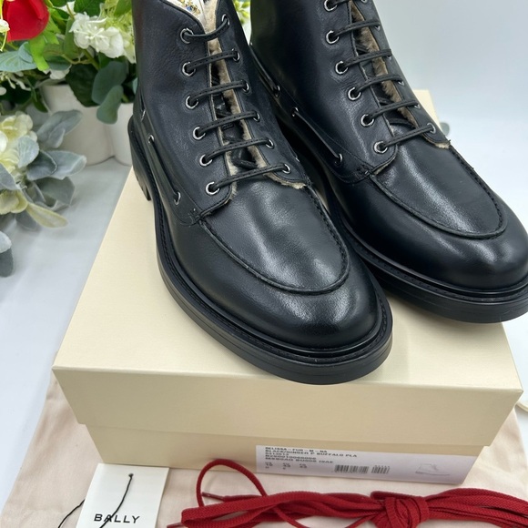 Men\'s BALLY PAPHOS fur lined ankle boots size 10 made in Italy main image 11